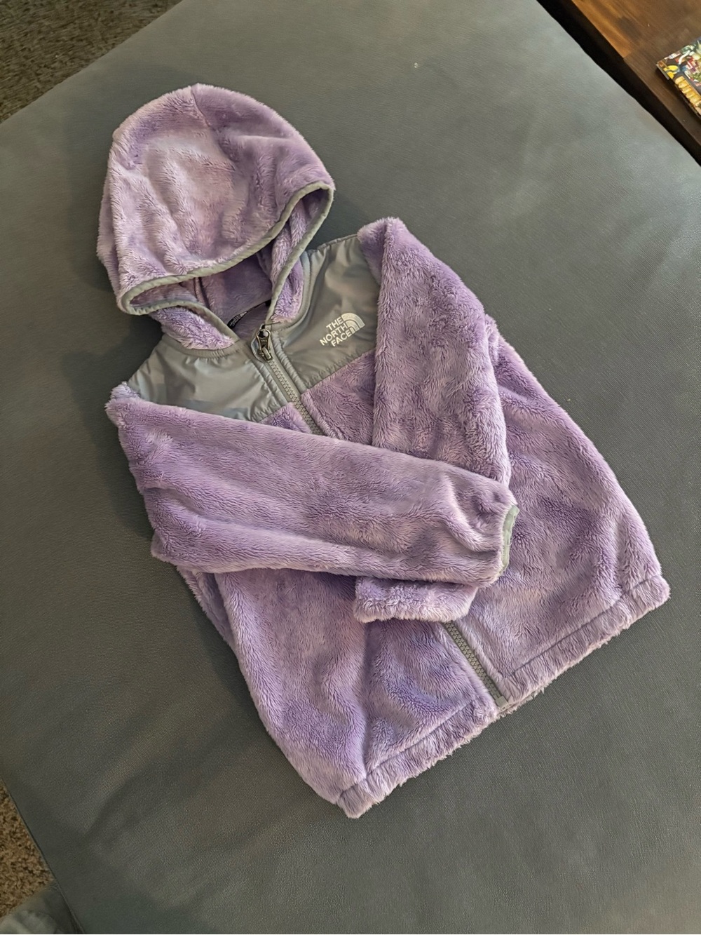 The North Face Lavender Plush Hooded Fleece Jacket 4T